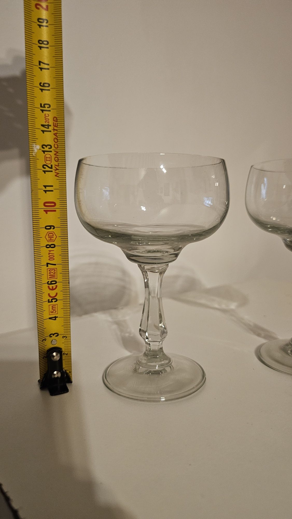 Kieliszki szklane białe 13 cm. 2 sztuki