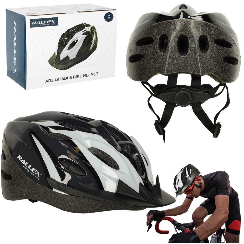 Kask rowerowy damski męski regulowany na rower wentylacja M 54-58 cm