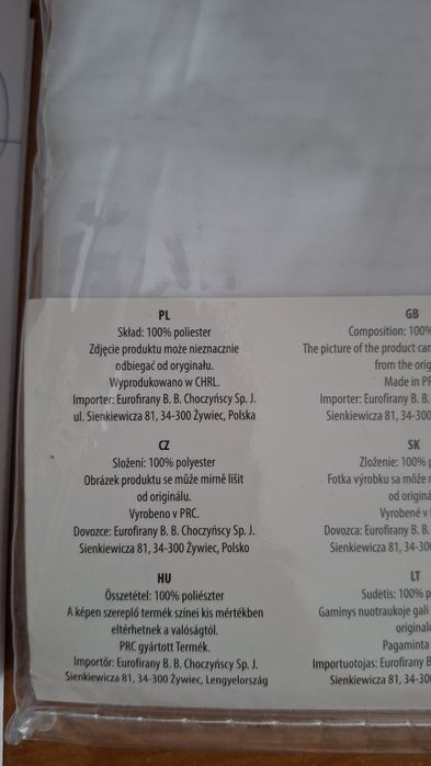 Firanka na przelotkach