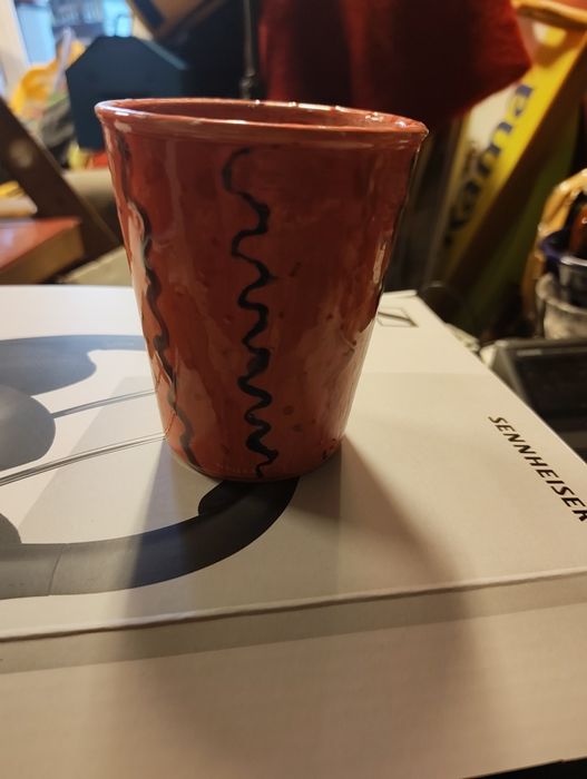 Kubek ręcznie malowany vintage.