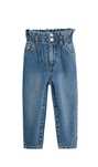 Cool Club, Spodnie jeansowe dziewczęce, paper bag, ciemny denim 116 cm