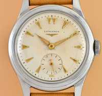 Zegarek vintage LONGINES Sei Tacche - Mechaniczny - Stal 36mm - 1950'