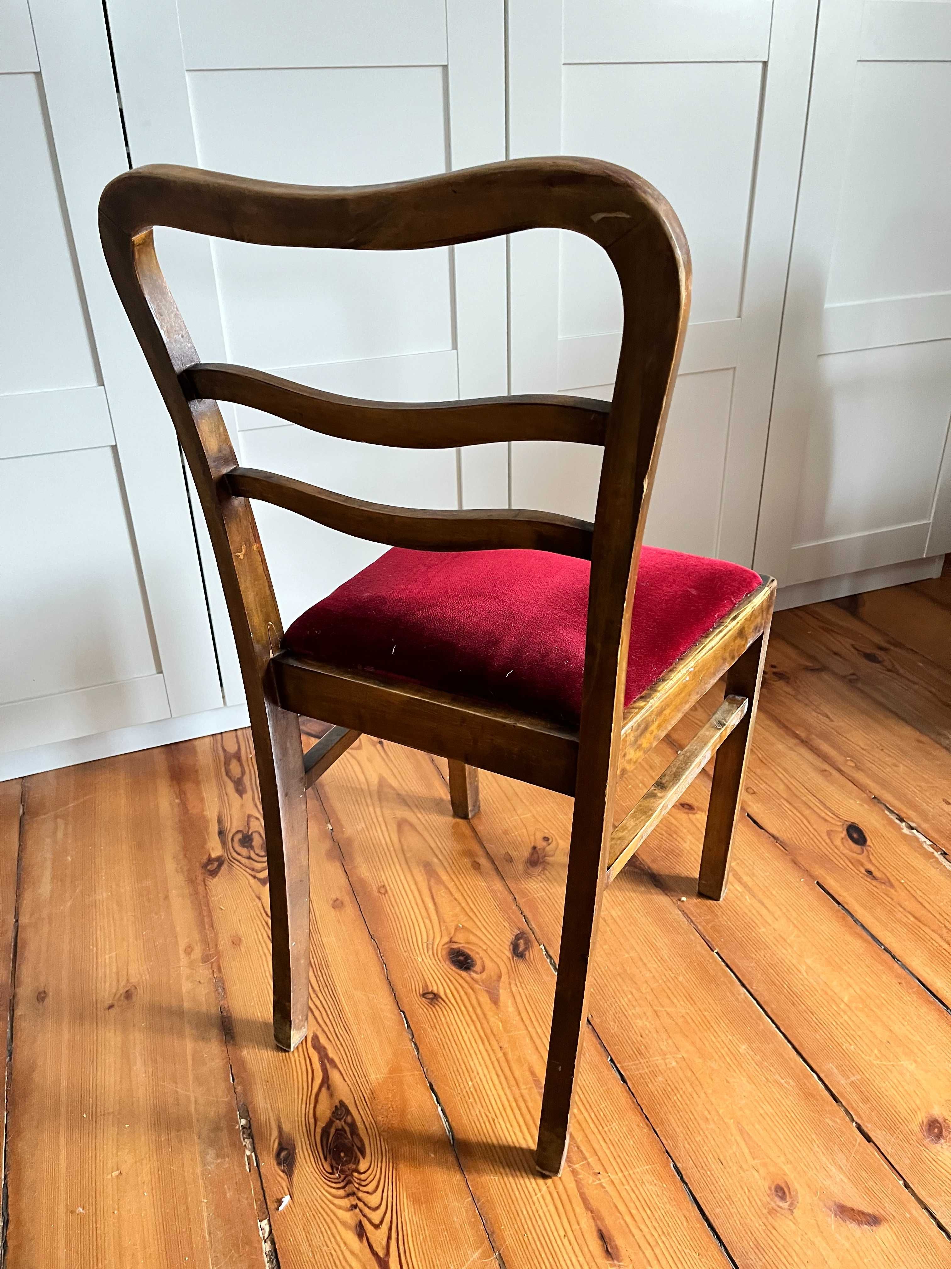 Krzesło ArtDeco prl stare do delikatnej renowacji.