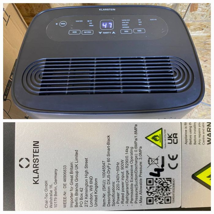 Осушувач повітря KLARSTEIN з Німеччини / Осушитель воздуха из Германии