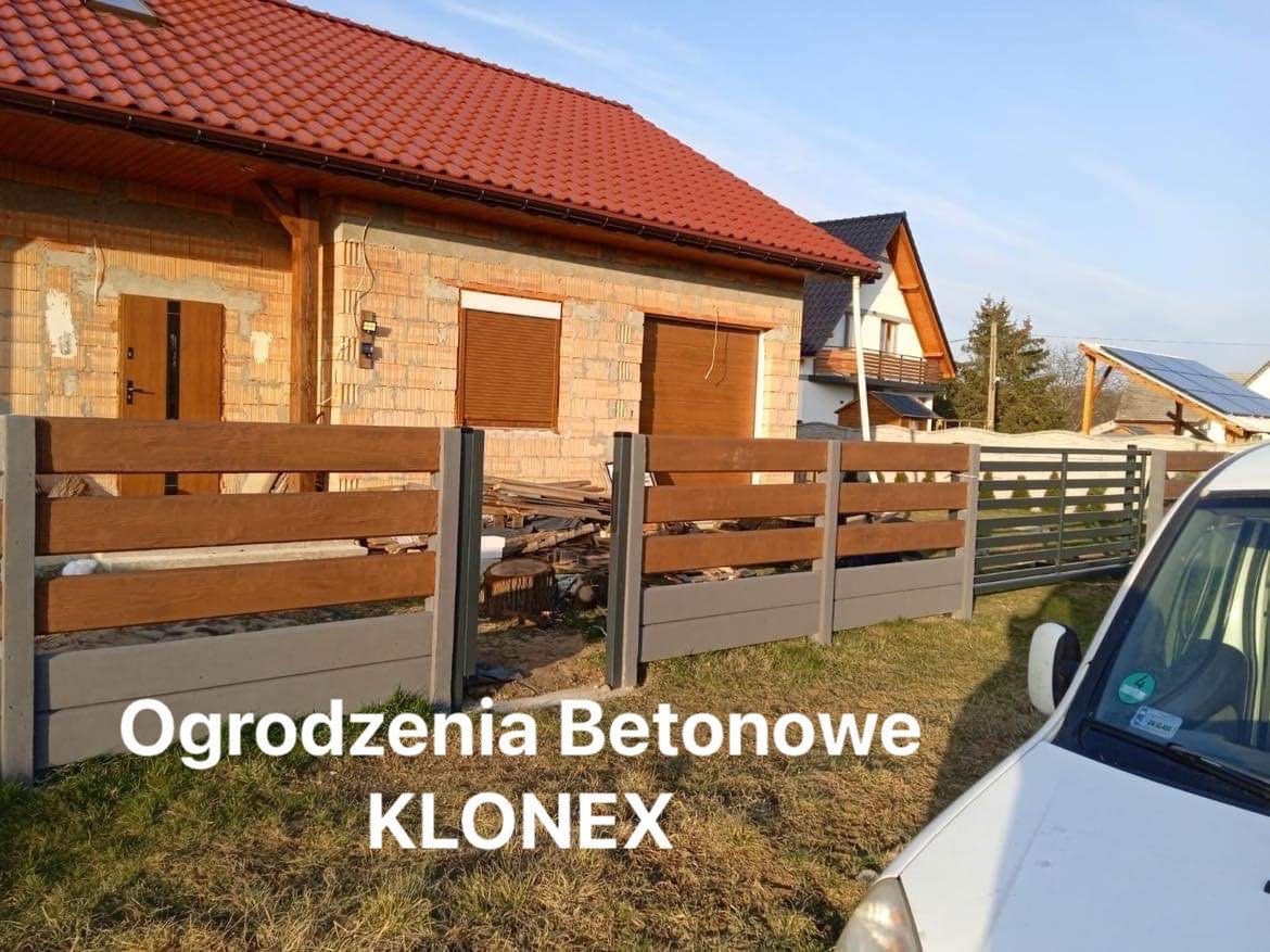 Nowoczesne Ogrodzenia Betonowe PRODUCENT KLONEX