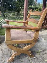 Krzesło z drewna dębowego do odnowienia