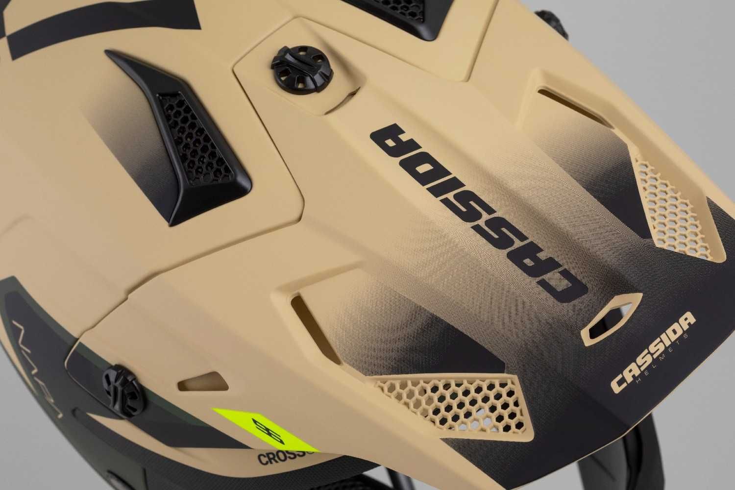 Kask Motocyklowy CASSIDA CROSS CUP2 Pod interkom XS-XXL +KOMINIARKA