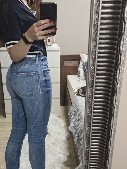 Jeansy spodnie zara  s