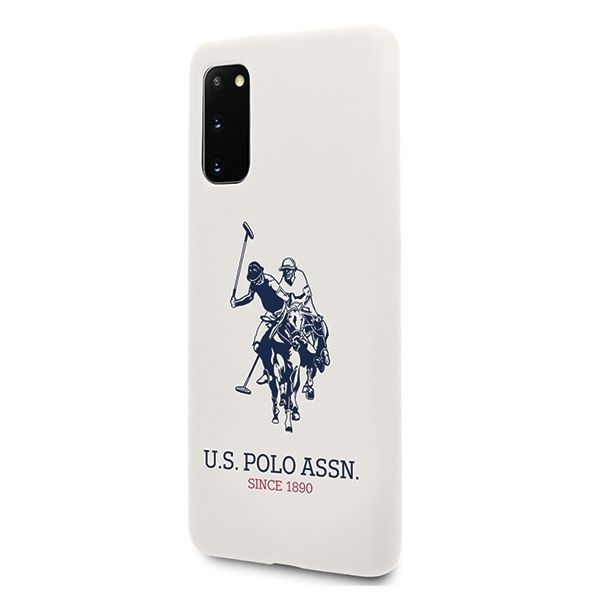 Us Polo Ushcs62Slhrwh S20 G980 Biały/White Silicone Collection