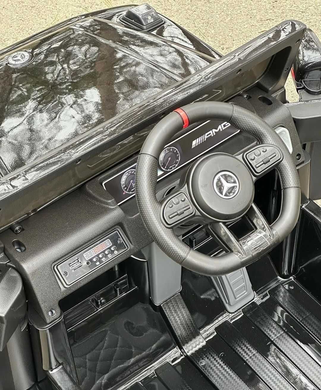 MERCEDES G63 AMG 4x4 auto na akumulator dla dzieci KOŁA EVA skóra mp3