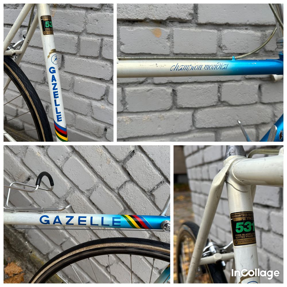 Retro rower szosowy Gazelle Champion Mondial Campagnolo Triomphe Reynl