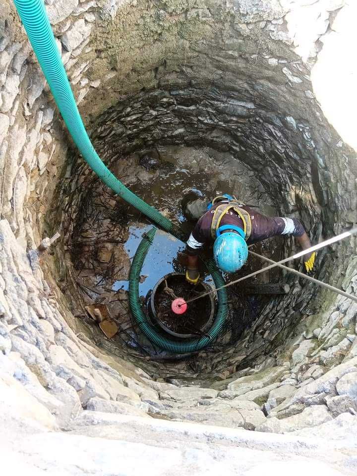 Limpeza de poços e manutenção