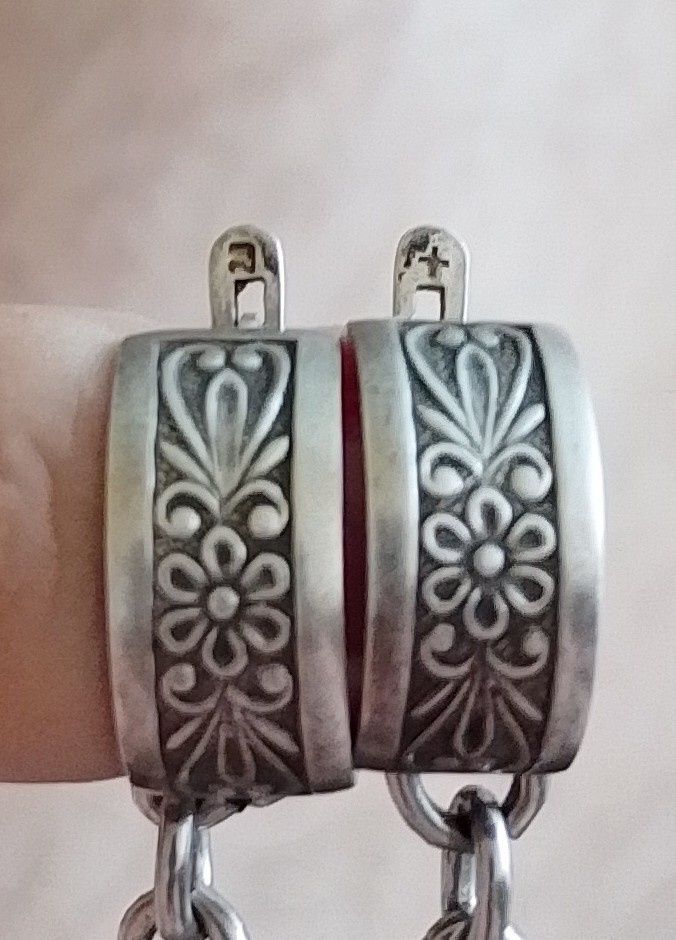 Сережки часів СРСР срібло.