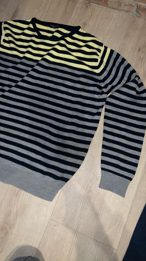 sweter męski L cedar wood w paski