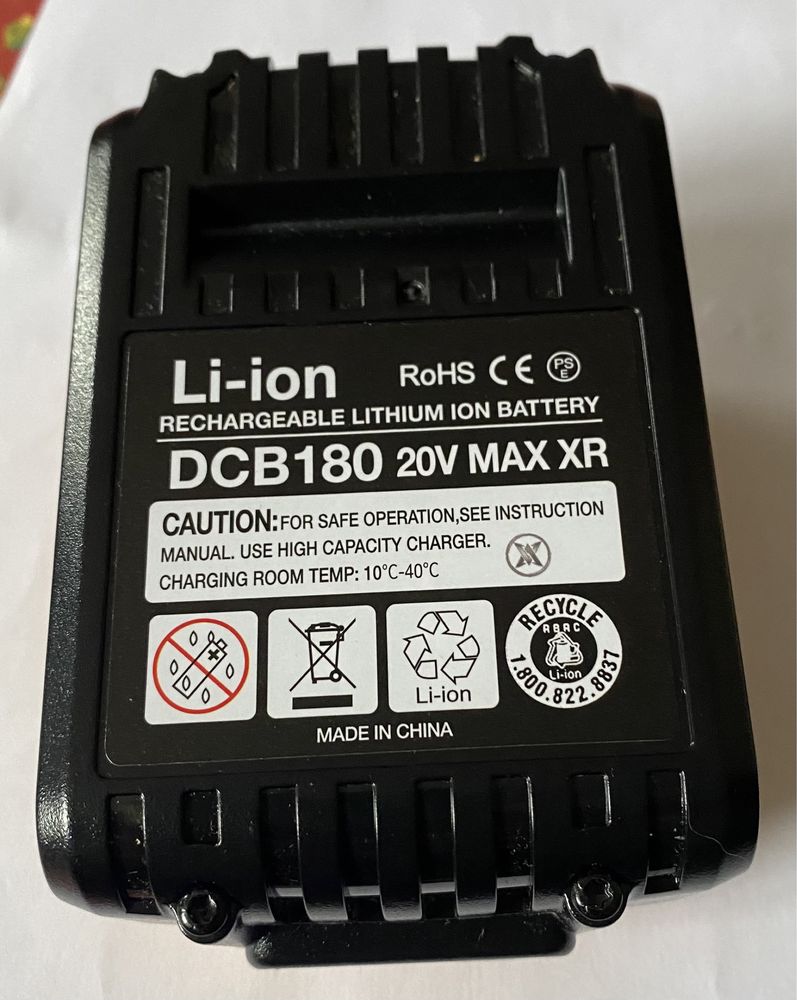 Аккумулятор для DeWalt 12Ah 20V DCB180 avtark. Новий