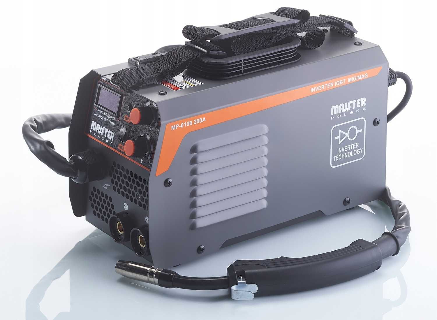 NOWA Spawarka Inwerterowa IGBT MIG MAG FLUX MMA migomat 200A MAJSTER
