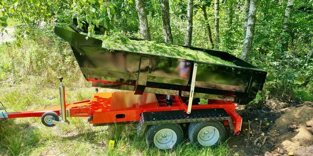 Przyczepka wywrotka hydrauliczna, do samochodu , quada , rejestracja