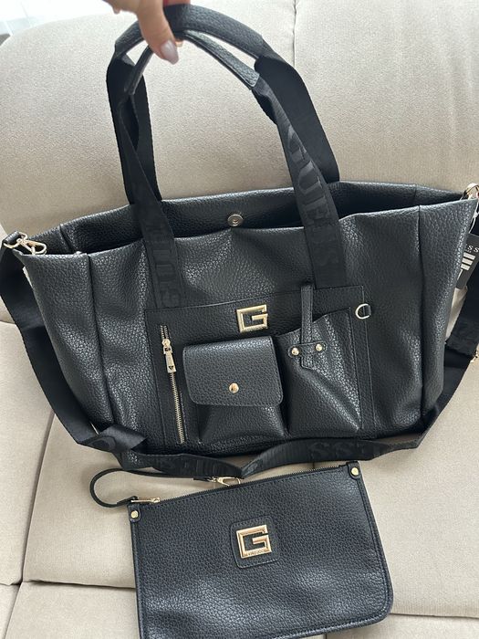 сумка жіноча шоппер guess шкіряна сумка женская