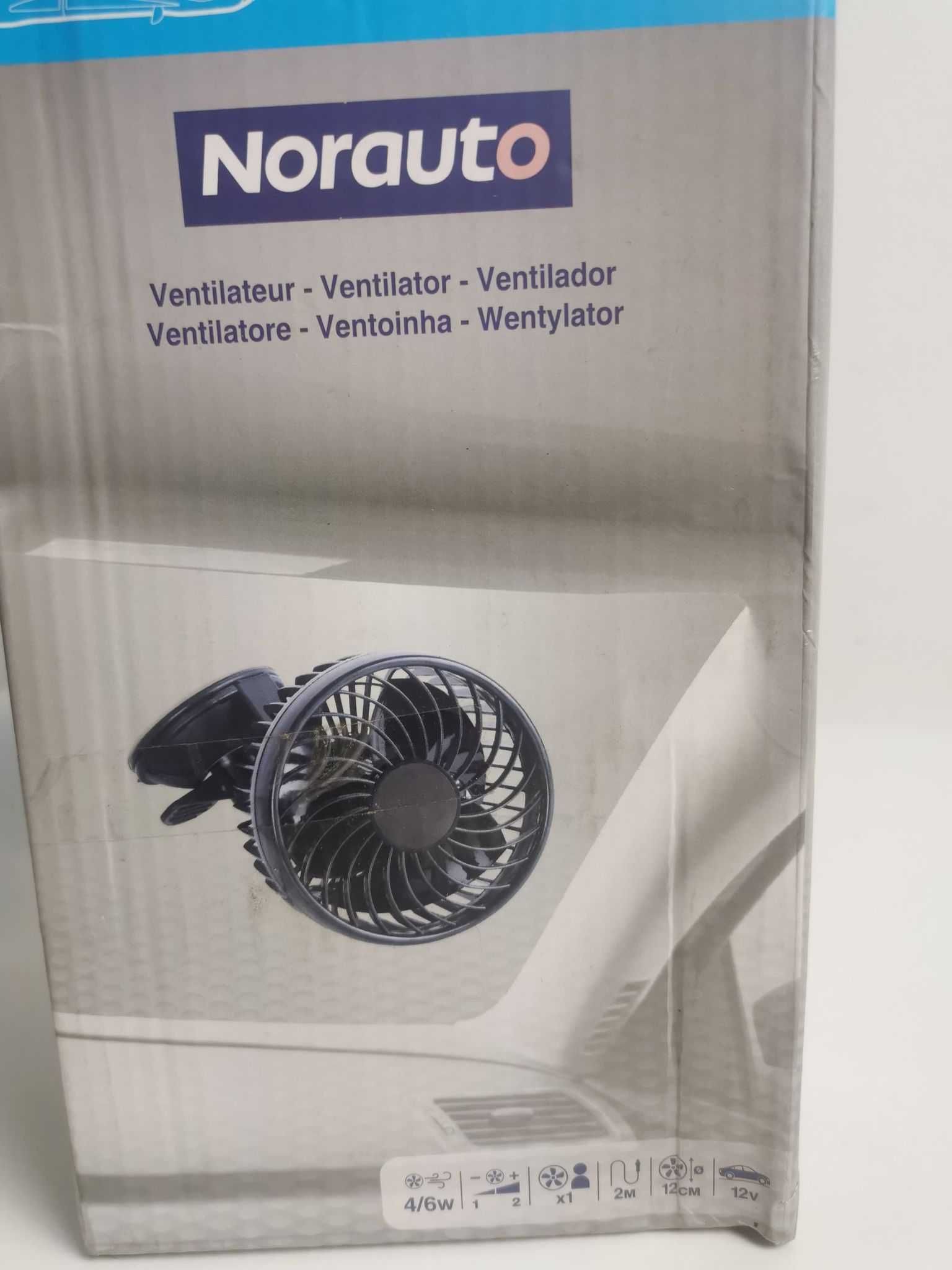 Wentylator z przyssawką Norauto, 12 V na szybę