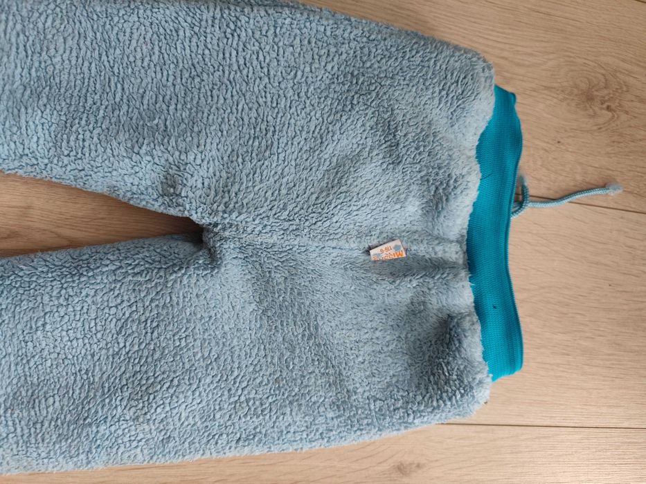 Spodnie 2 pary ocieplane i bluza 110-116