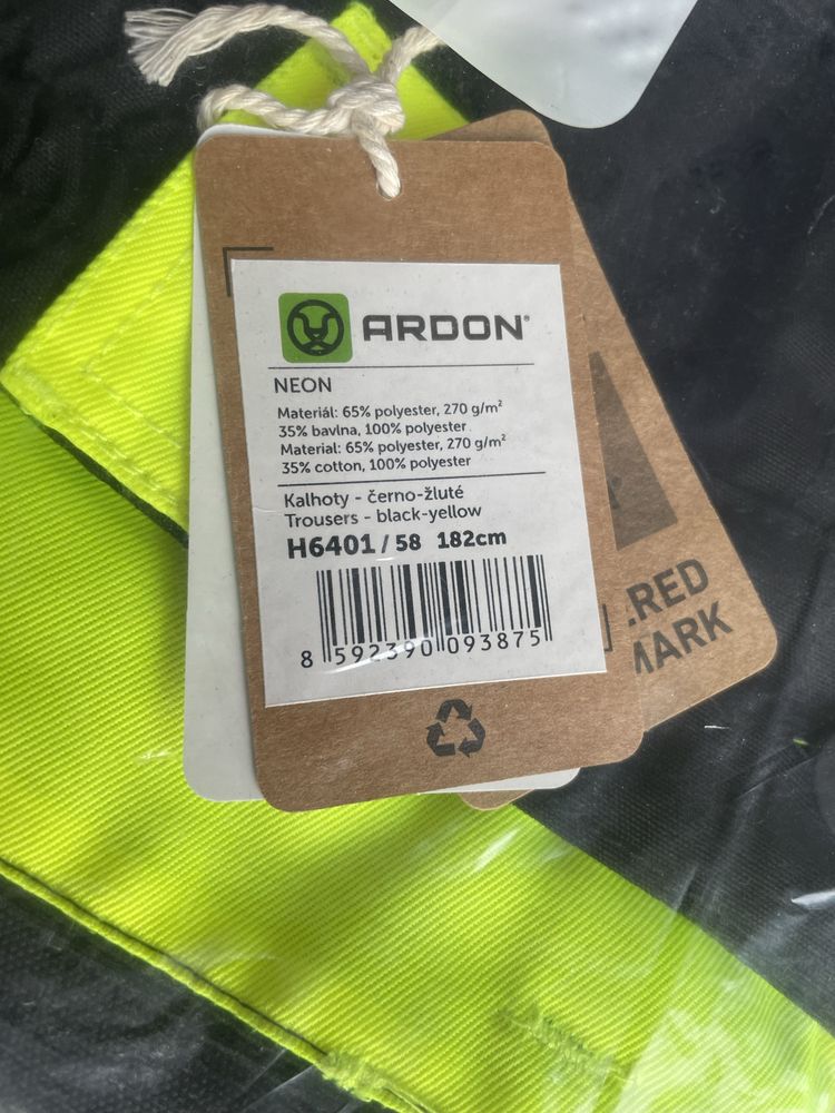 Spodnie robocze ardon neon r58