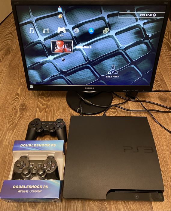 Sony playstation 3 PS3 Slim 500gb +40 игр, установка игр, прошивка.