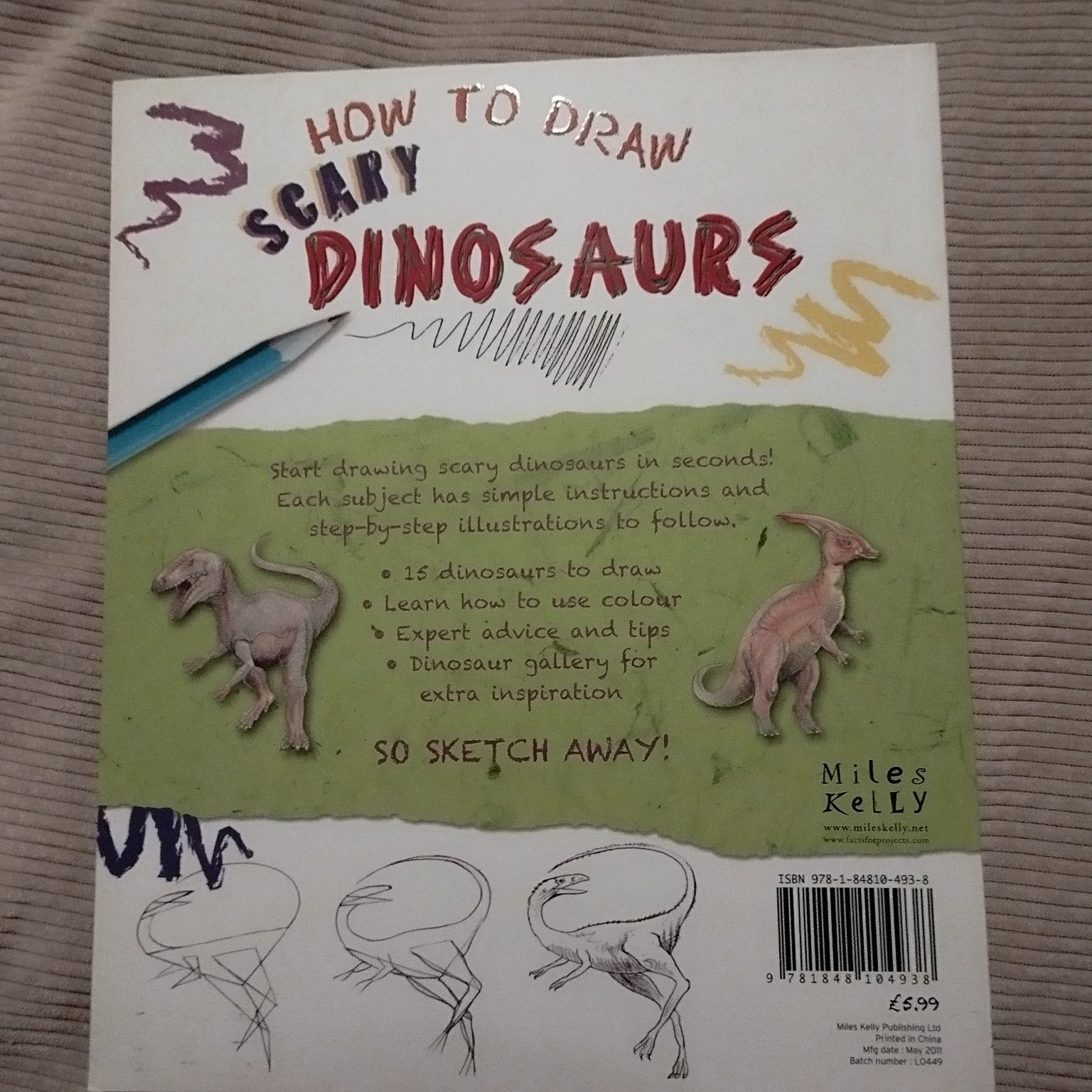 How to draw scary dinosaurs