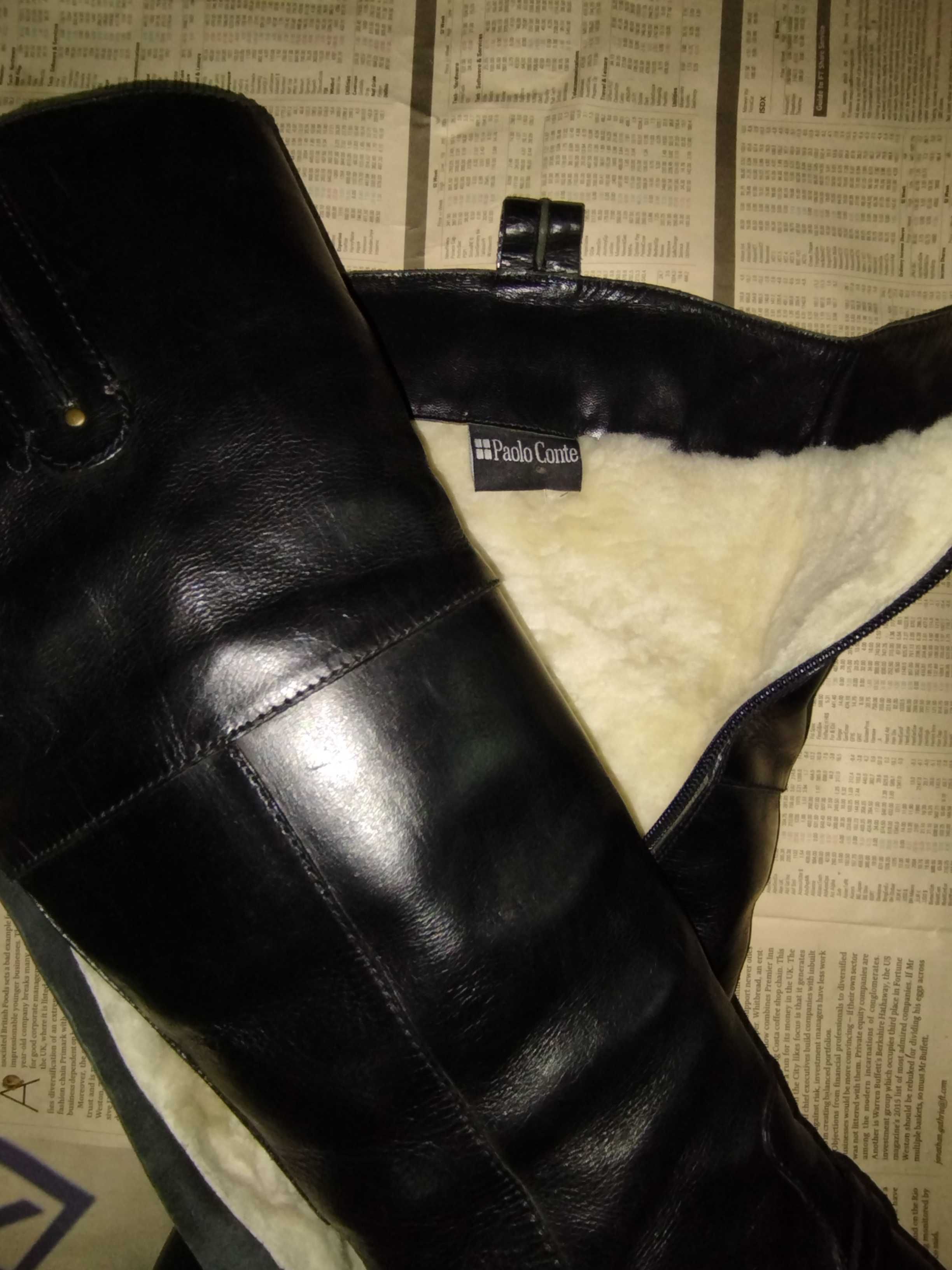 Paolo Conte зимові шкіряні чоботи