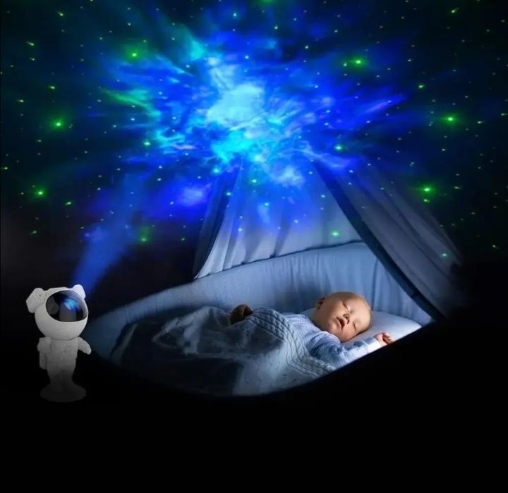 Проэктор ночник Большой Оригинал Космонавт проектор звёздное небо Lux