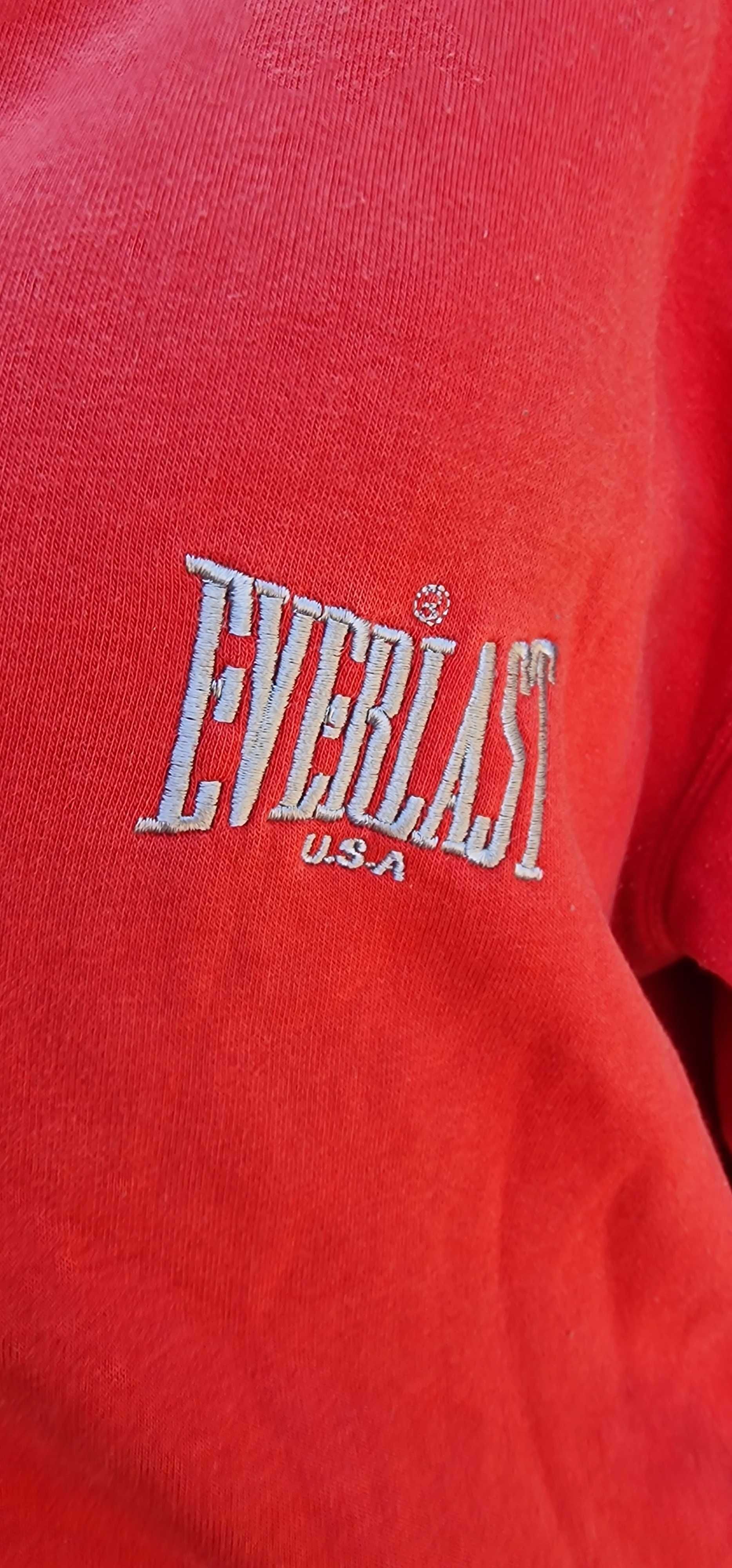 Everlast U.S.A czerwona gruba bluza rozpinana M gratis