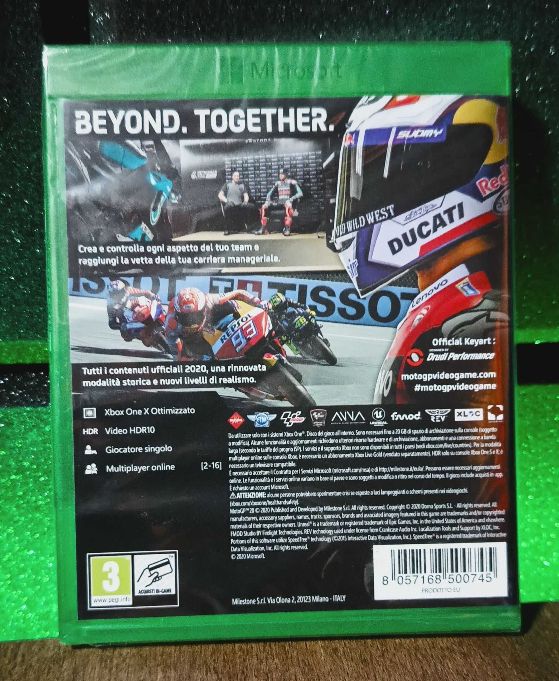 MotoGP 20 Xbox One S / Series X - wyścigi motocyklowe, ścigacze