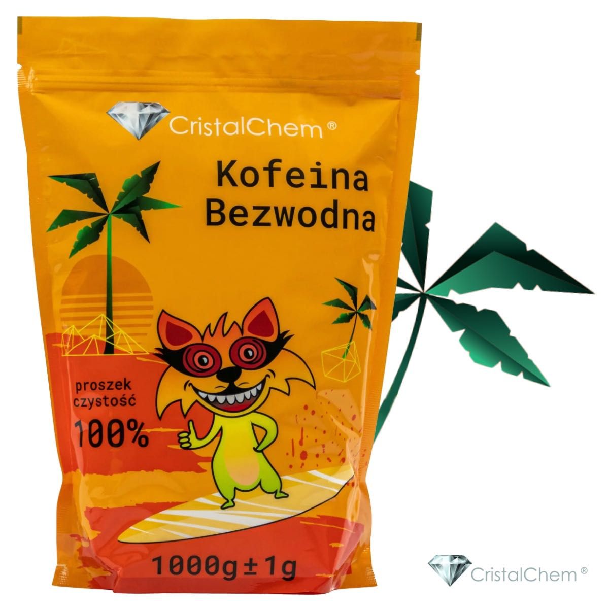 Kofeina Bezwodna 25kg # Doypack Aarti od CristalChem® #