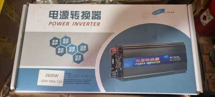 Инвертор новый. Переобразаватель 12v 220v 2600W