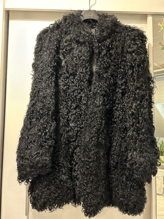 Futro naturalne z mireuszek w kolorze czarnym w rozmiarze 42