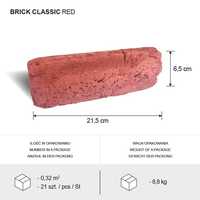 Cegła dekoracyjna - Brick Classic Red