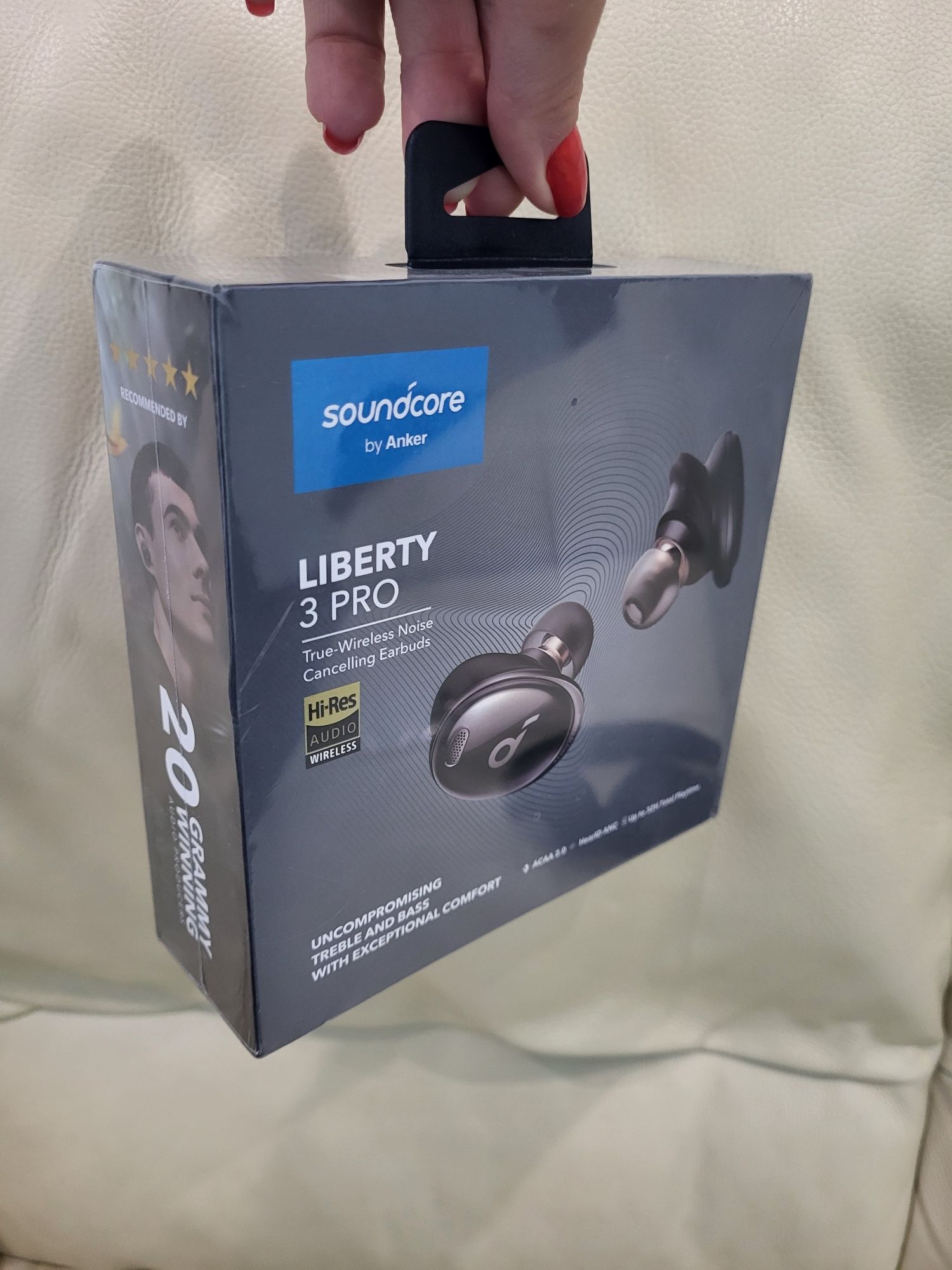 Навушники бездротові Anker Soundcore Liberty 3 Pro.Оригінал!чорн,сірий