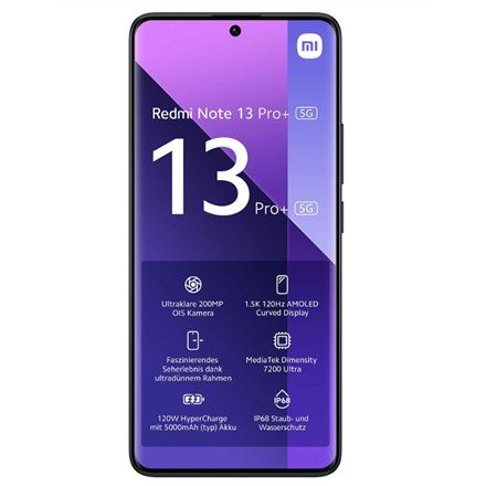 Xiaomi Redmi Note 13 Pro+ | Czarny | 6.67" AMOLED