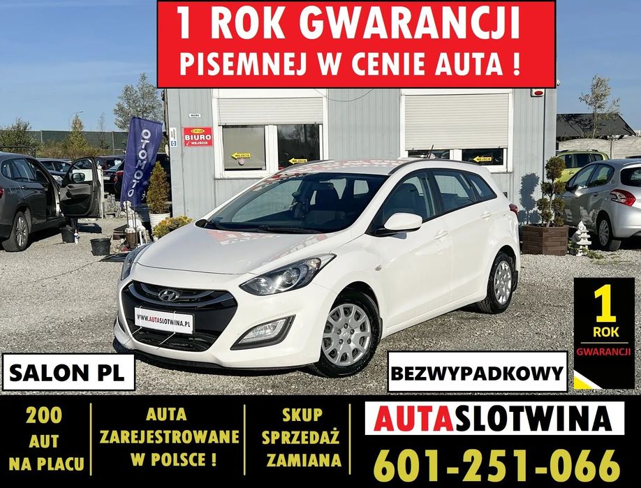 Hyundai I30 1 ROK GWARANCJI W CENIE AUTA, Zamiana, Salon PL, Bezwypadkowy,