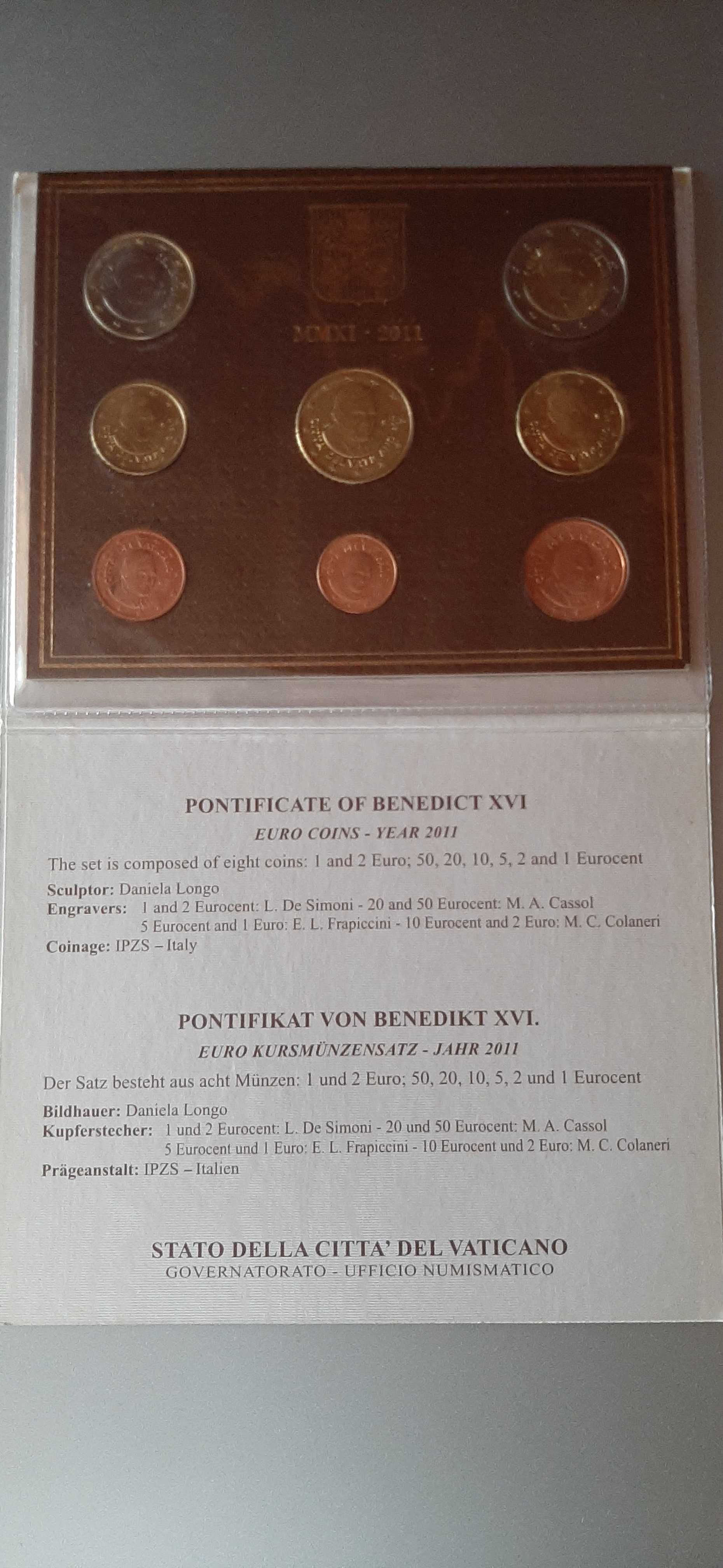 set de moedas de vaticano 2011