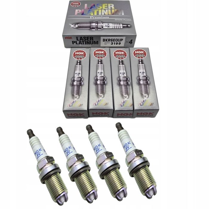 4x ŚWIECA ZAPŁONOWA NGK BKR6EQUP 3199 - BMW
