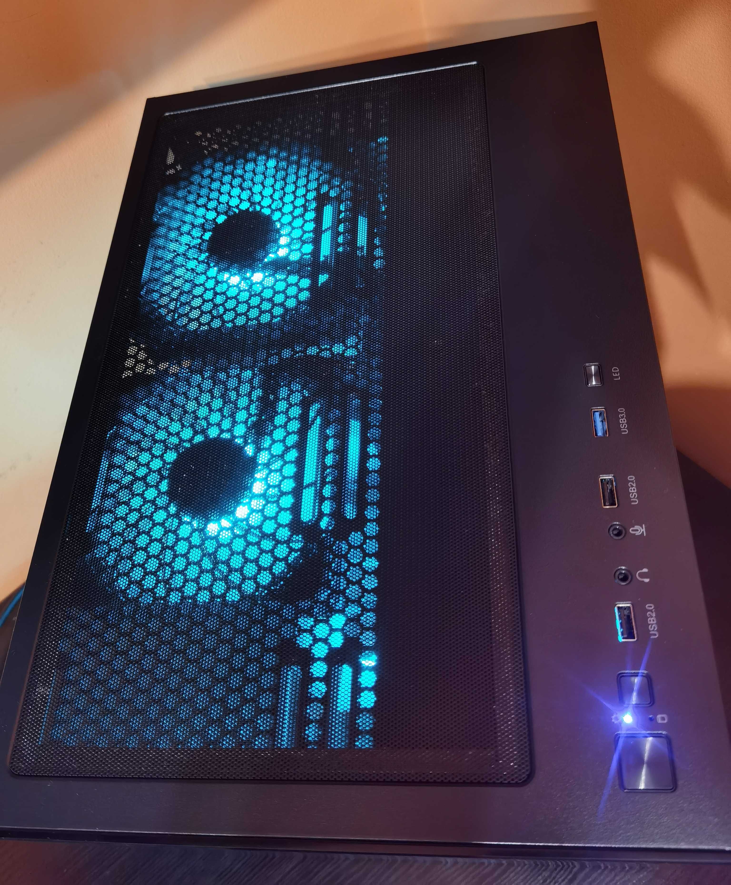Ryzen 5 5600 • RX 6600 • 48GB RAM • SSD+HDD - komputer do gier z RGB
