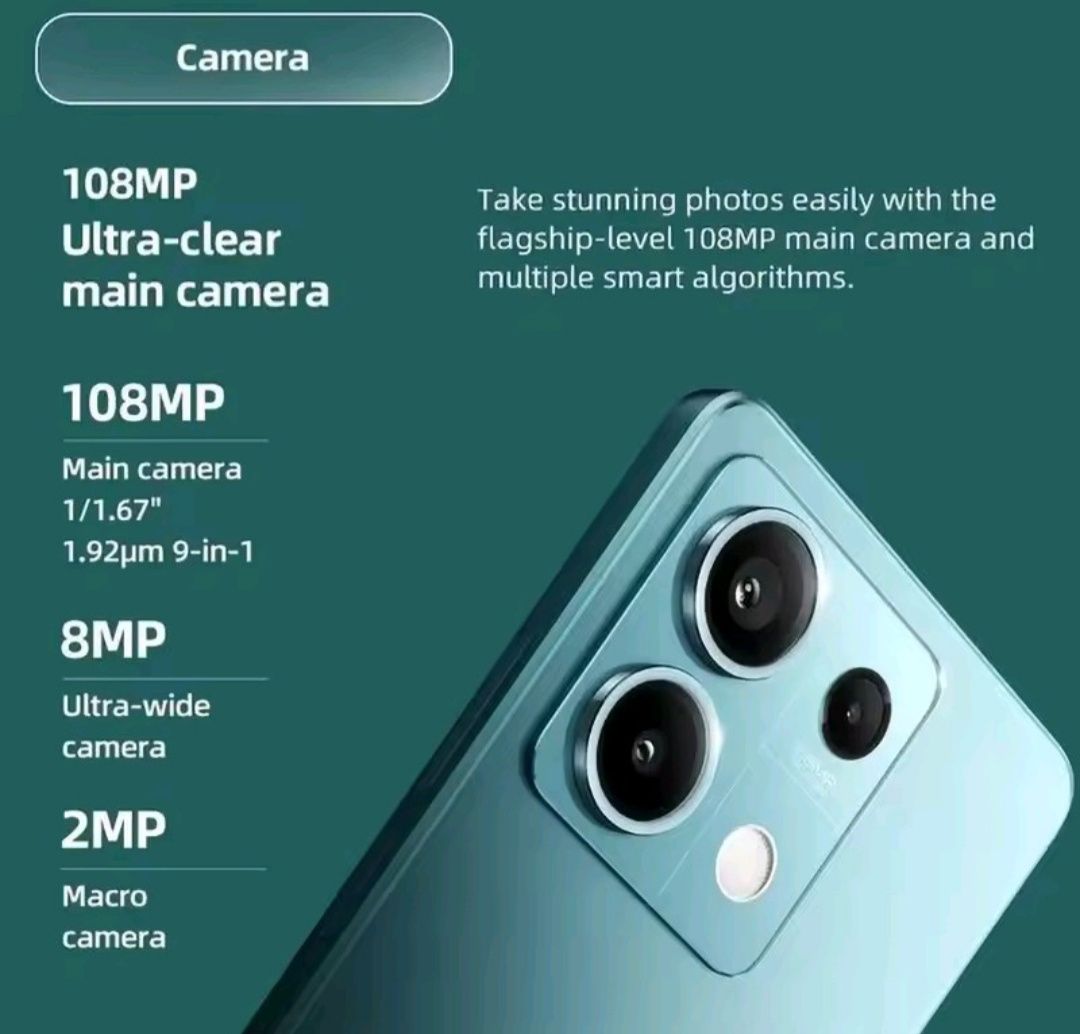 Xiaomi Redmi Note 13 5G 8/256 з NFC Версія з зарядкой в комплеті