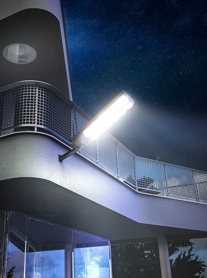 DUŻA Lampa solarna uliczna 600 LED 2000w MOCNA Halogen Zewnętrzna SOLA