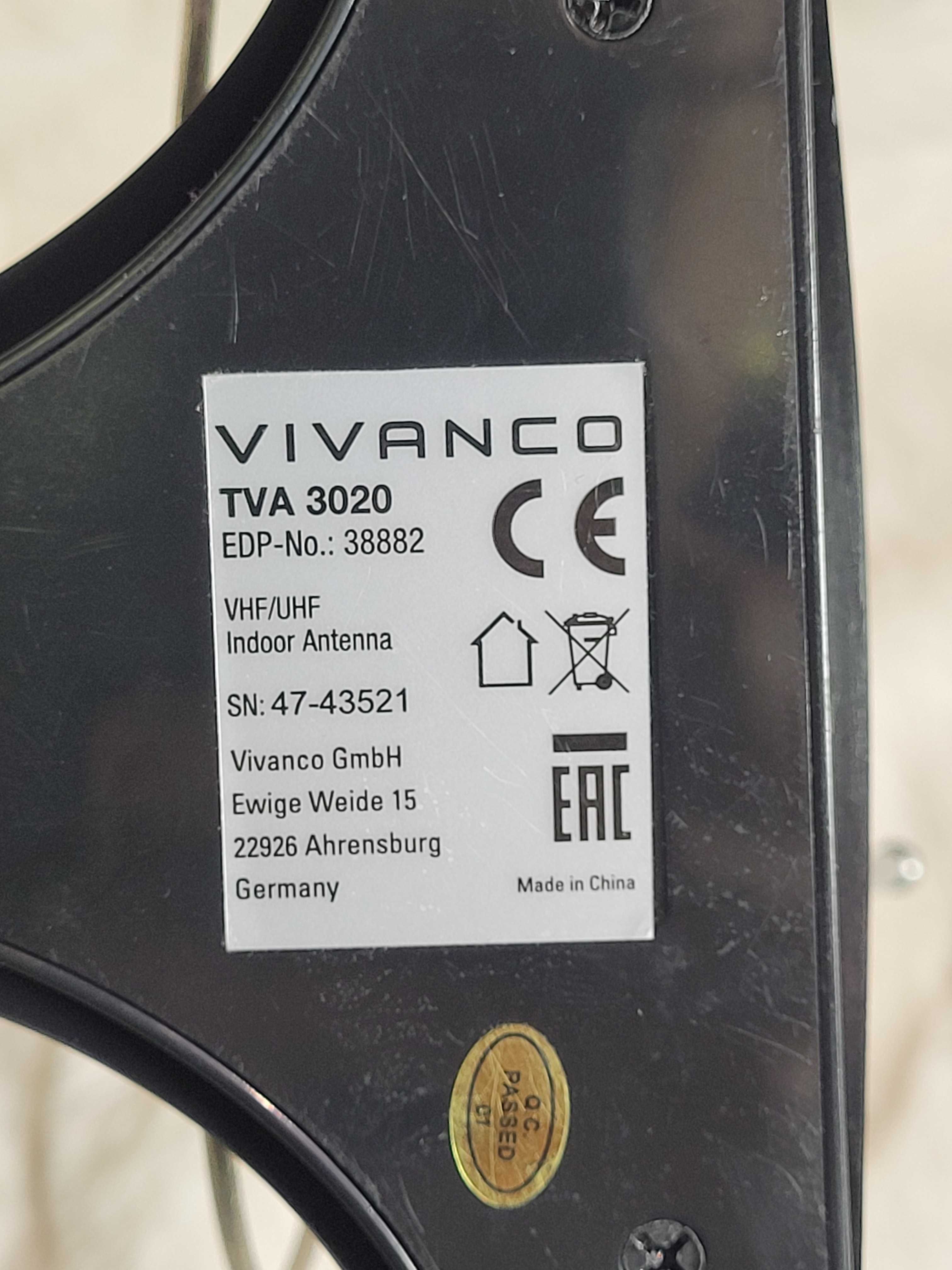 Antena wewnętrzna TVA 3020 - Vivanco 38882
