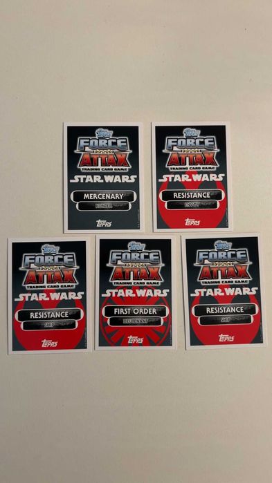 Star Wars Force Attax Extra Grummgar Korr Sella Mitaka Poe X-Wing