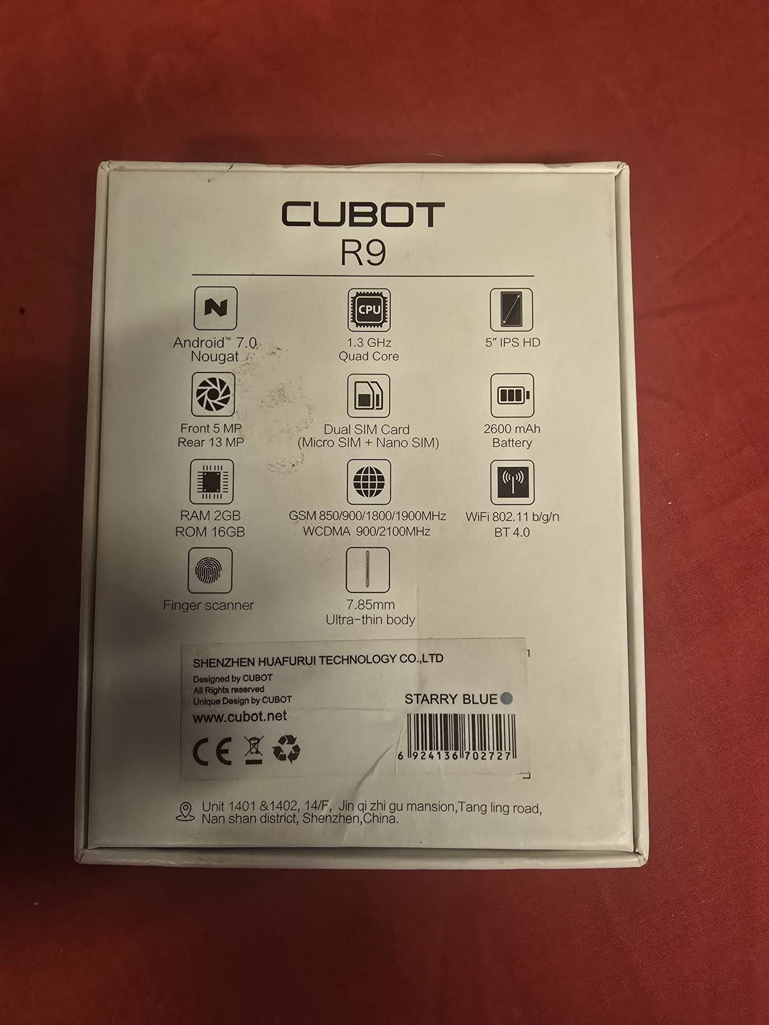 Telemóvel Cubot R9 Novo