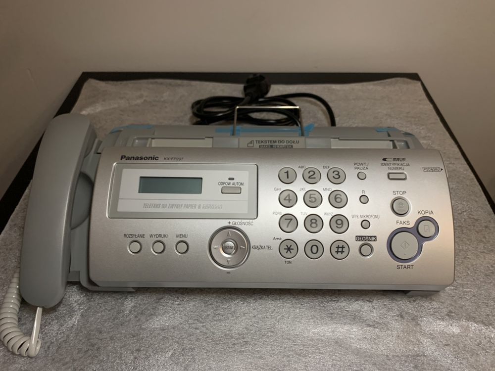 Telefaks Panasonic KX-FP207PD-S srebrny