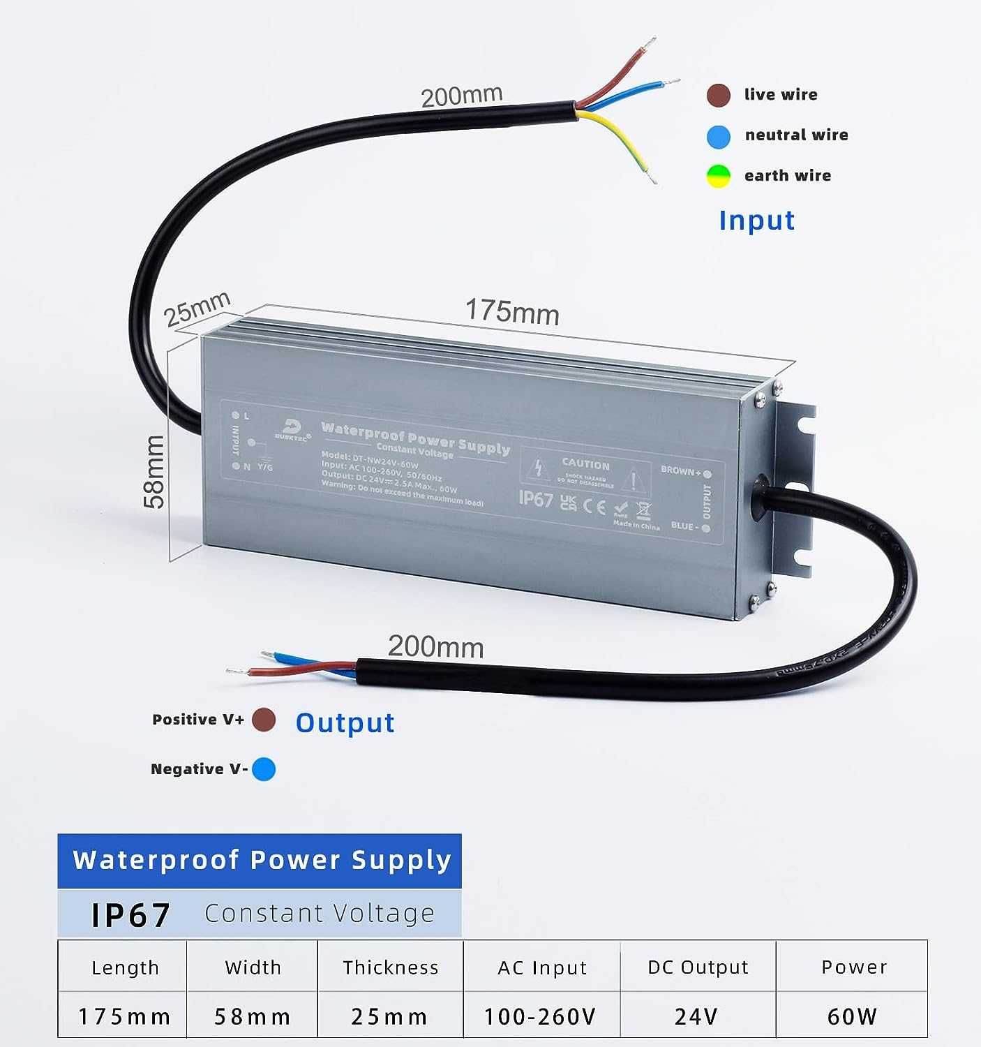 Nowy transformator LED /24v 100W / Zasilacz modułowy typ slim / 1457