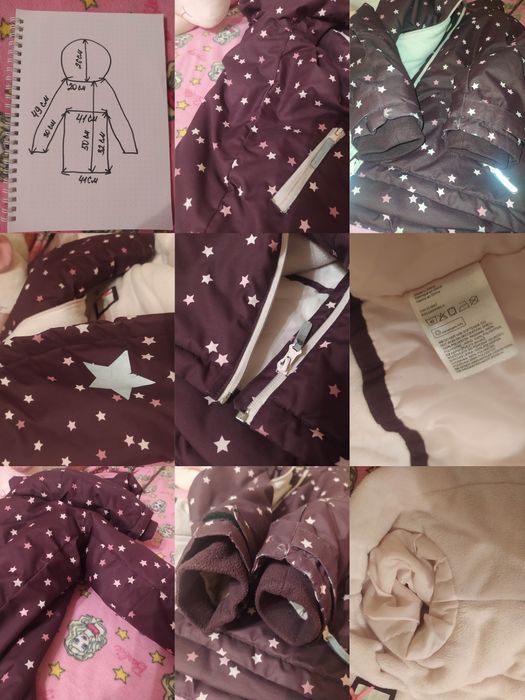 Зимова куртка/курточка H&M р.122 на 6-7 років пересилаю Олх доставка