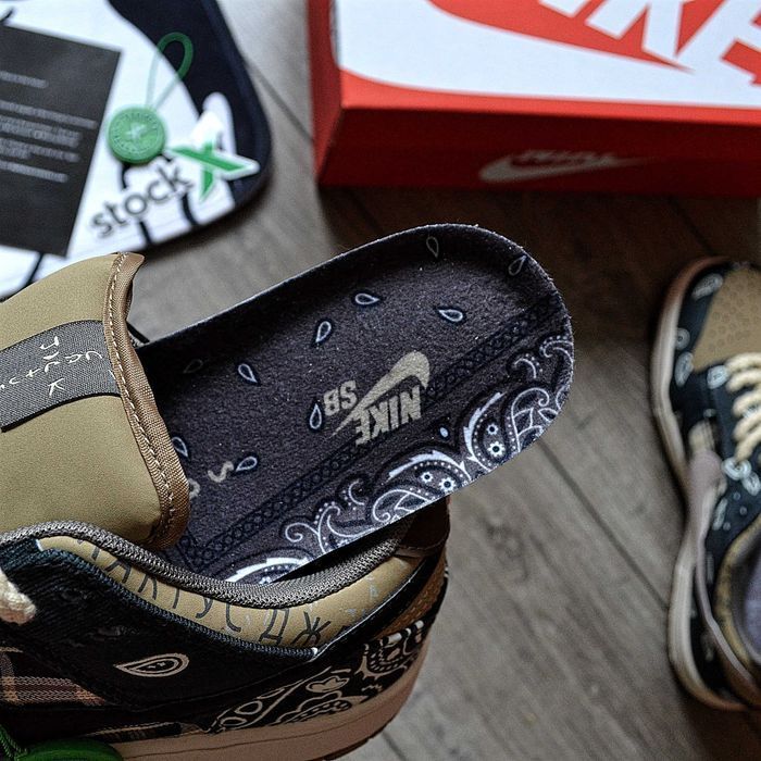 Мужские кроссовки Travis Scott x Nike SB Dunk Low 'Cactus Jack' 40-45